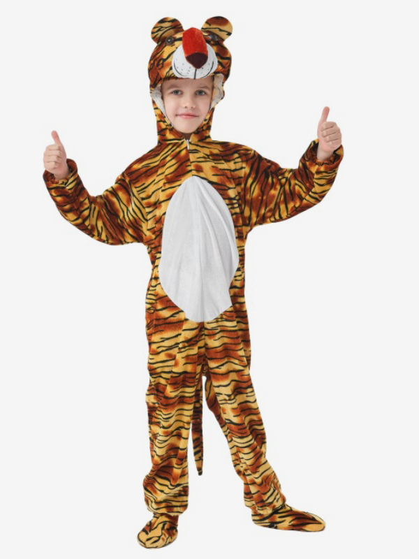 Kigurumi Pyjama Onesie Halloween Animal Combinaison en polyester pour enfants