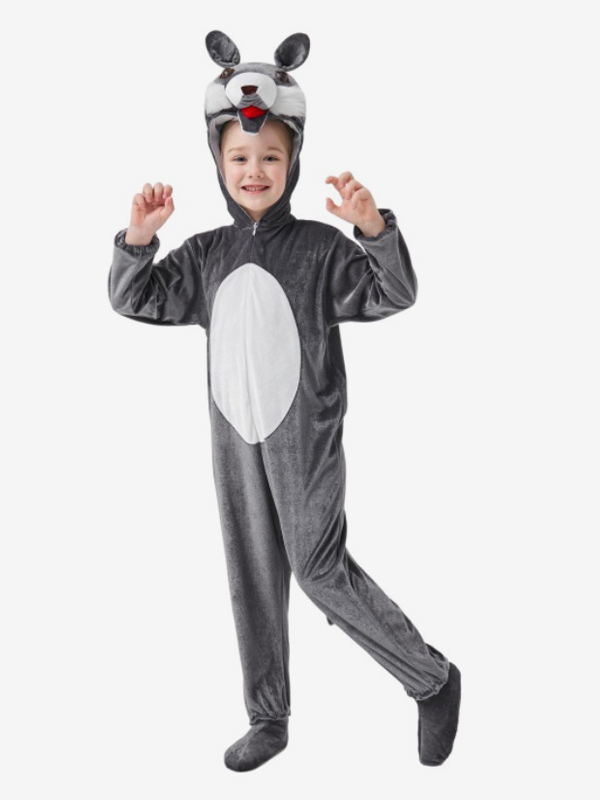 Combinaison pyjama Kigurumi Halloween Animal pour enfant en polyester