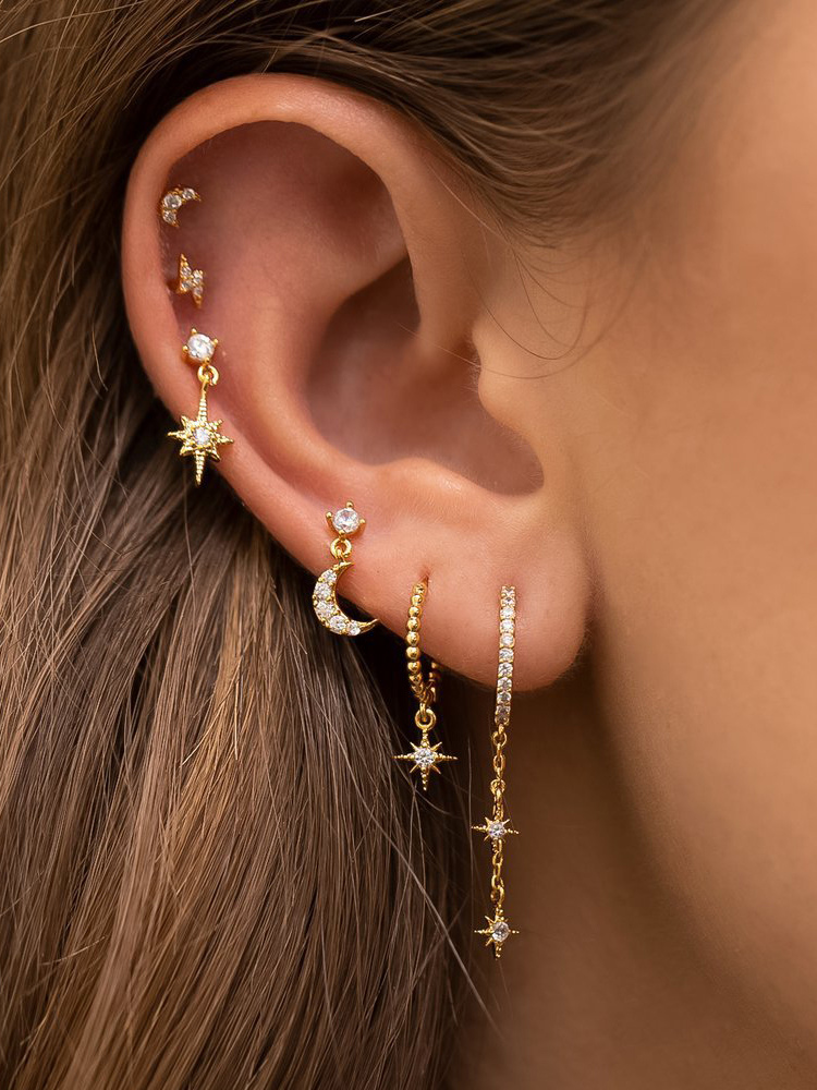 milanoo Celestial Star And Moon Earrings Set For Women 2025