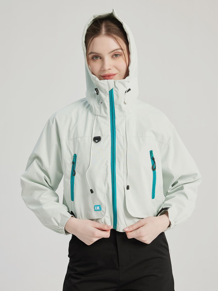 Veste imperméable à capuche pour femme vêtement d&#39;extérieur décontracté pour l&#39;alpinisme et le printemps 2025