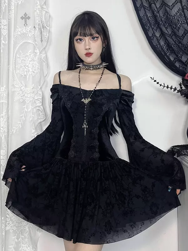 Strapless Gothic Short Dresses La Femme Short Babydoll Tulle Homecoming Dress 32629 Black 00 Strapless Gothic Short Dresses La Femme Short Babydoll Tulle Homecoming Dress 32629 Black 00