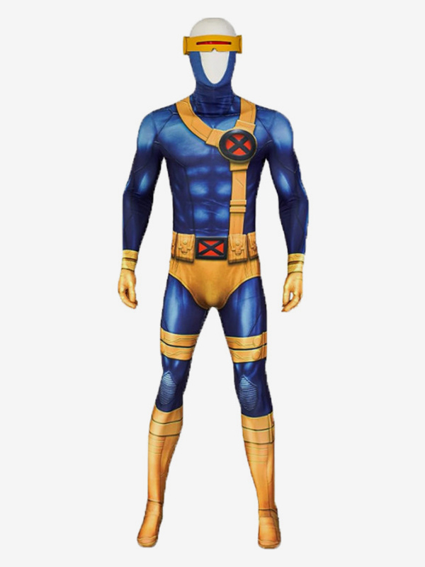 X-Men Cyclops Cosplay Kostüm Marvel Serie Ganzkörperanzug Performance Outfit