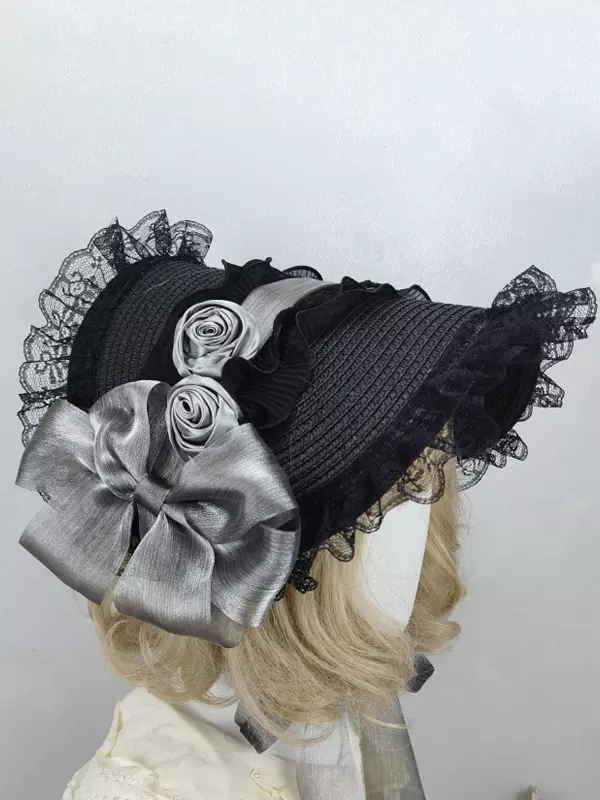 フローラルレースロリータハット フローラルレースロリータハット ローズ＆キャンドルレースミニハット