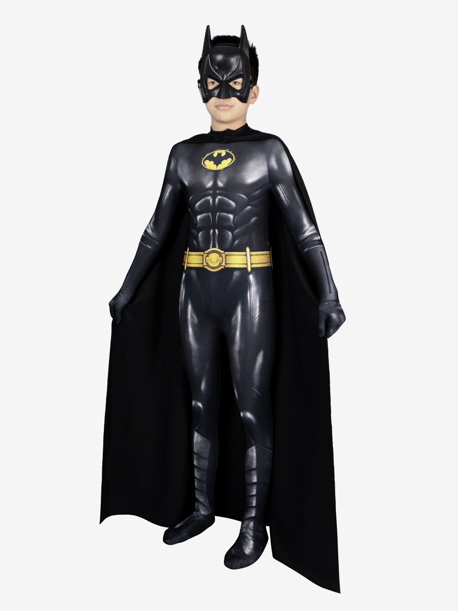 Zentai für Kinder schwarz Lycra Spandex Jungen 1992er