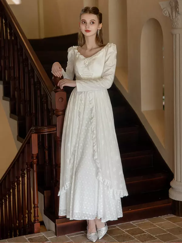 Abito Donna Vintage Hotouch Con Maniche 3/4 - Linea A, Comodo E Elegante - Foto 6