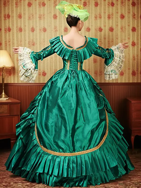 green tudor dress Il Fiore Nero Costumery: Tudor court gown "Queen Anne"