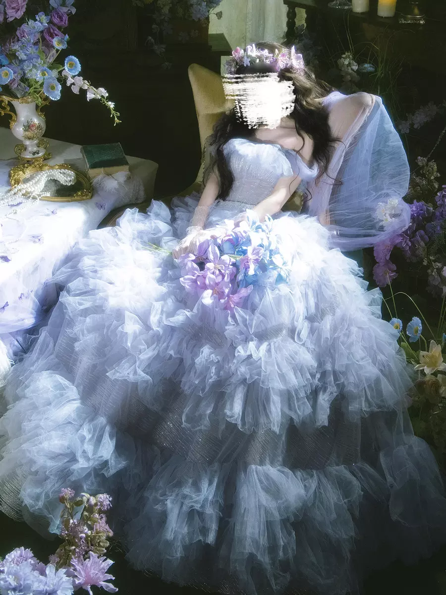 Sposa Abito Viola Sposa Glicine Abito Da Sposa Lilla Abito Da