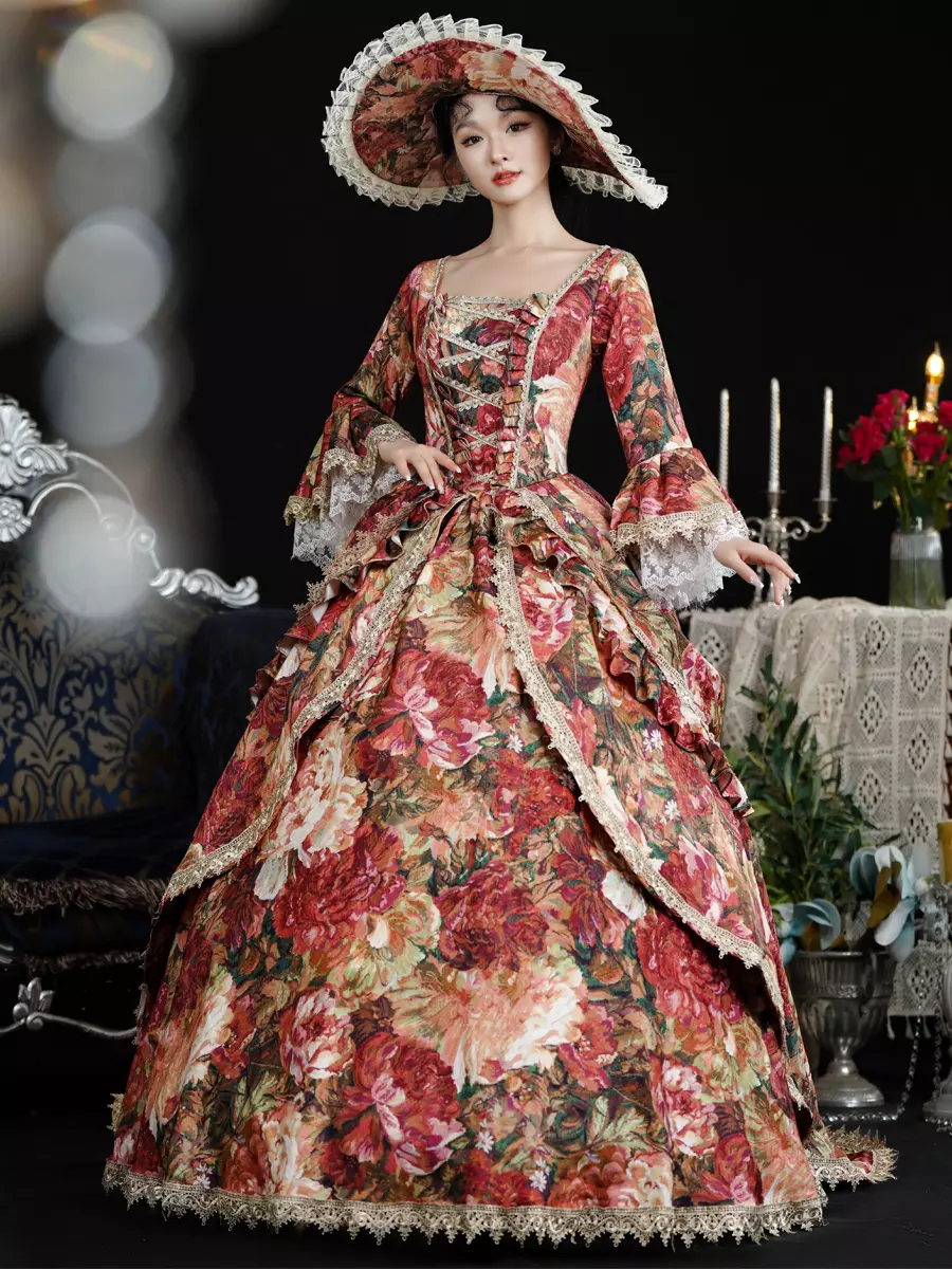 Abito Medievale Stile Barocco Vestiti Abito Da Donna In Stile