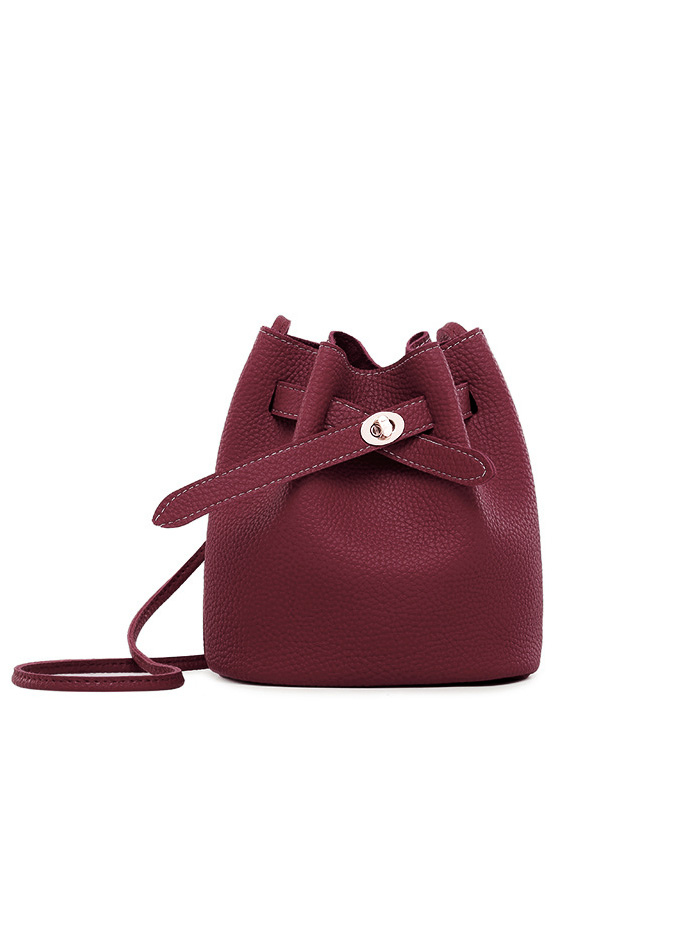 milanoo Faux Leather Bucket Bag Drawstring Crossbody Bag For Women 2025