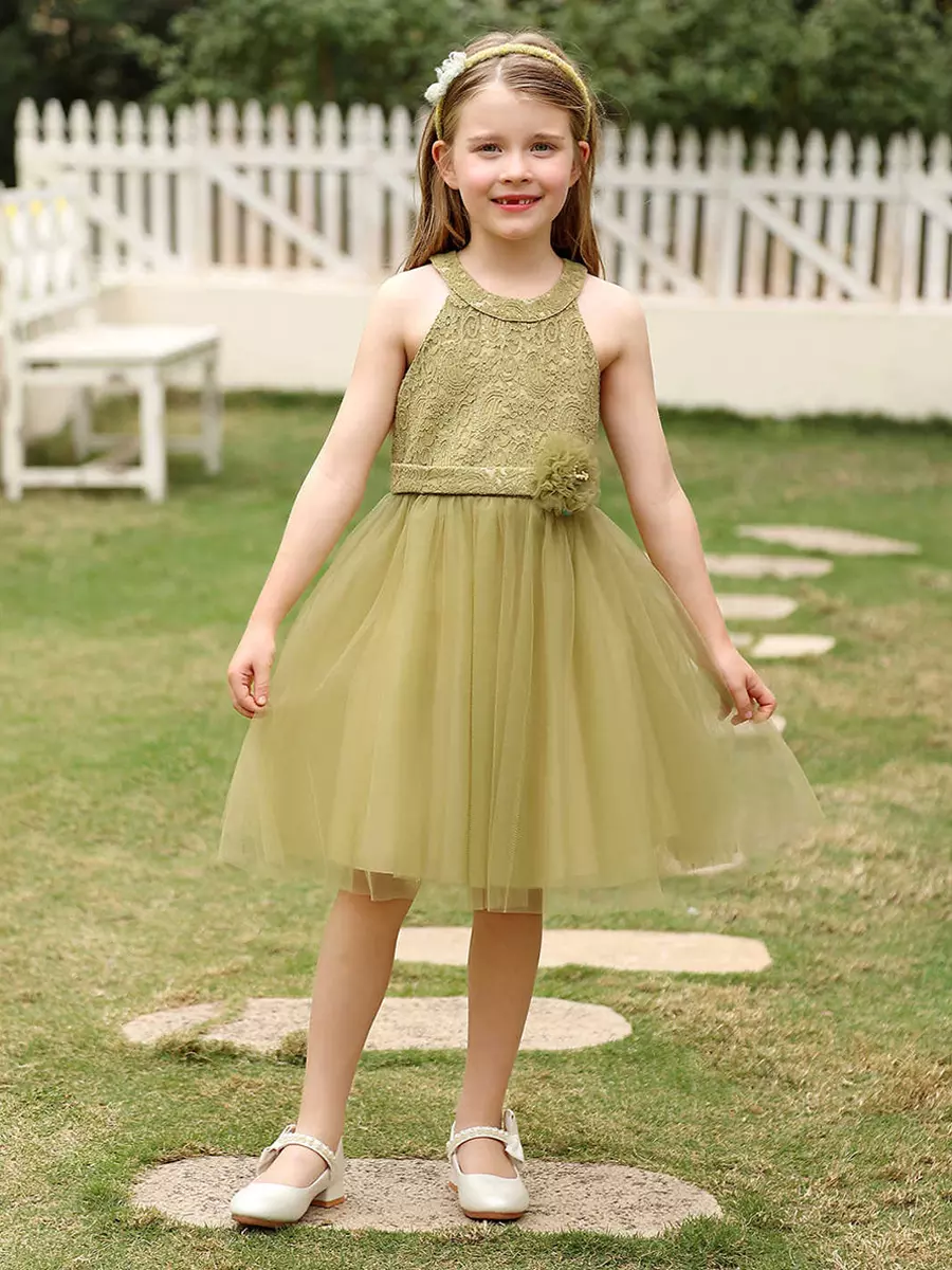 Girl Party Dress Flower Girl Dresses Wedding Kids Social Party Dress  Wedding Flower Girl Dress Flower Girl Dresses Sleeveless Flowers -  Lolitashow.com