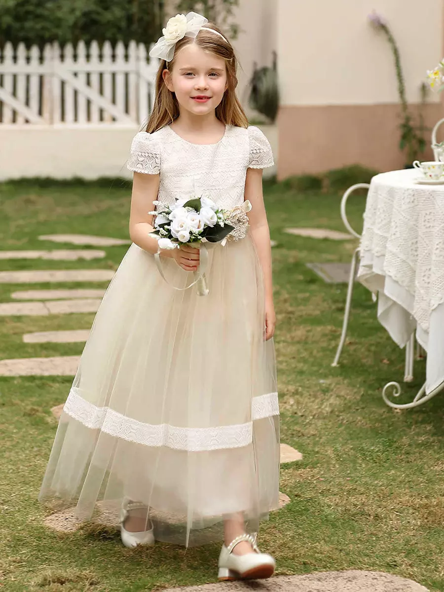 De Novia Vestido De NiÃ±a De Las Flores Boda Vestidos De Niña De Las, image size:900x1200