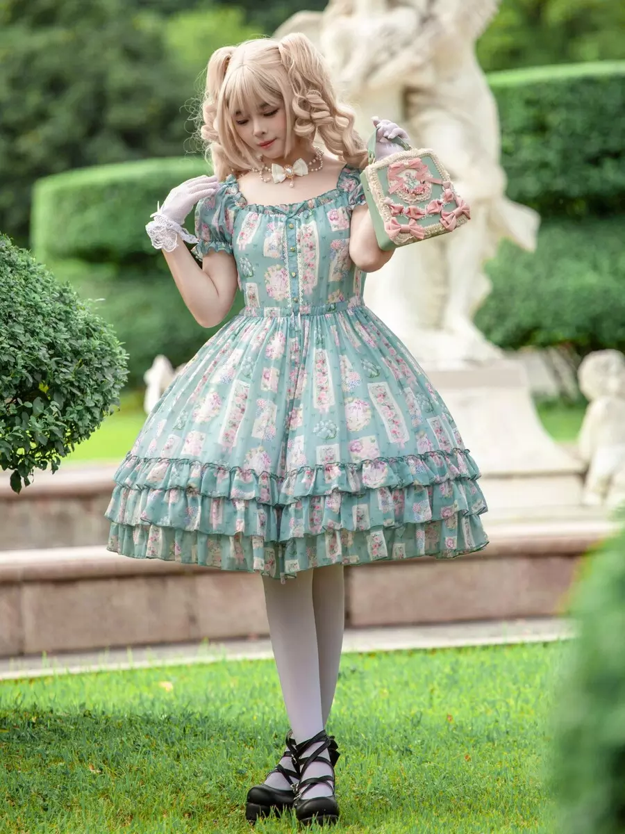 Lolitashow Exclusive スイートロリータドレス ティーパーティー