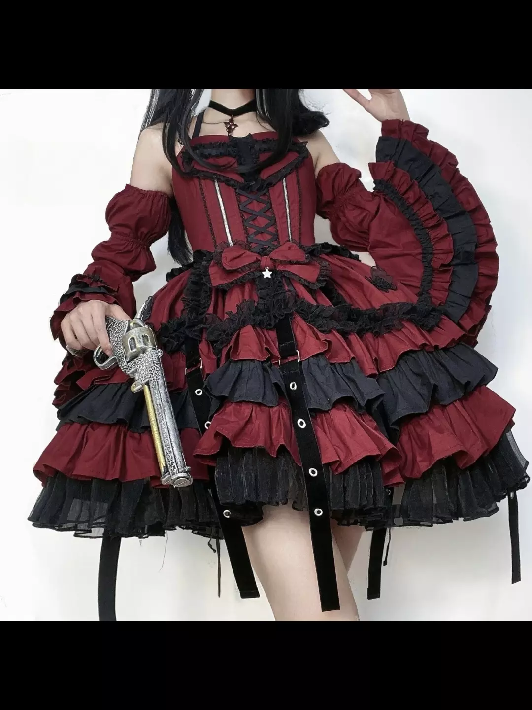 Gothic Lolita Dresses Ruffles Lace Purple Pink - Lolitashow.com