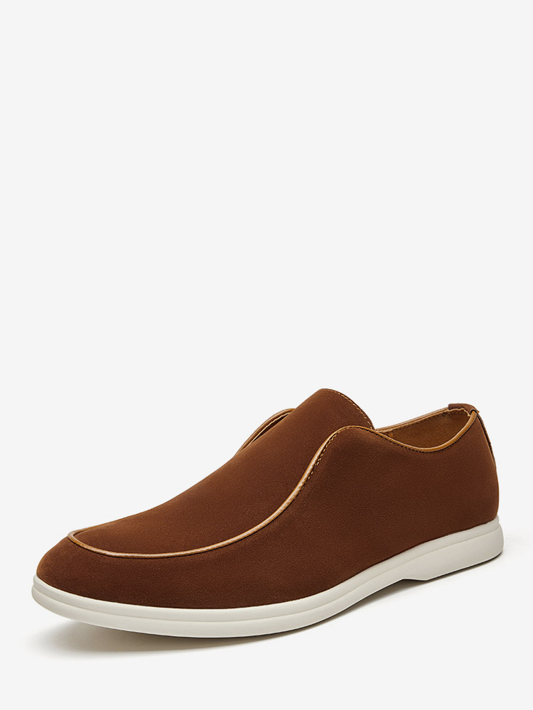 Men's Casual Shoes Round Toe Slip On Men's Shoes-image-1085674