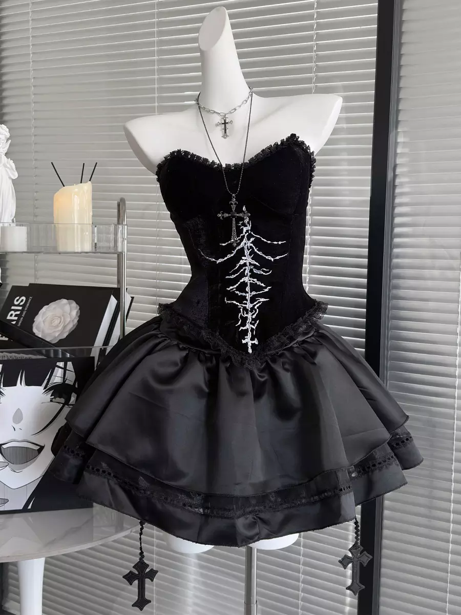 skeleton corset dress Skeleton Dress Sewing Pattern For Drag Queen Halloween Costume M-XL (Drag Queen)