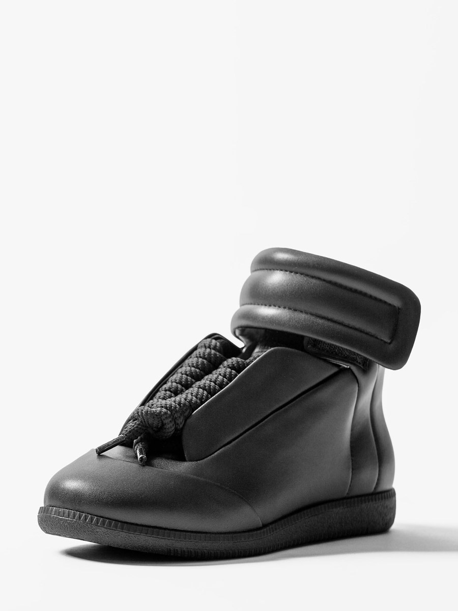 High Top Skate Sneakers Men's Round Toe Lace Up Casual Shoes-image-1085582