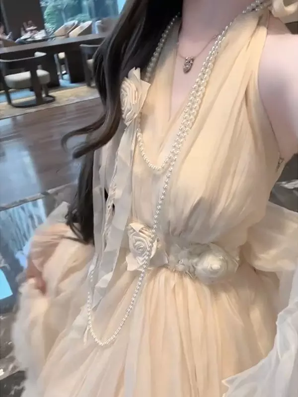 cream fairy dress Enchanted Ruffles Light Yellow Fairy Dress Light Yellow / L