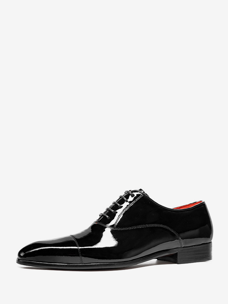 Chaussures habillées pour hommes chaussures Oxford à lacets et bout rapporté