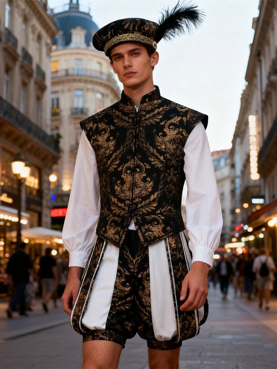 Renaissance Royal Noble Velvet Robe Perfect For Medieval LARP & Halloween Cosplay-image-1090784