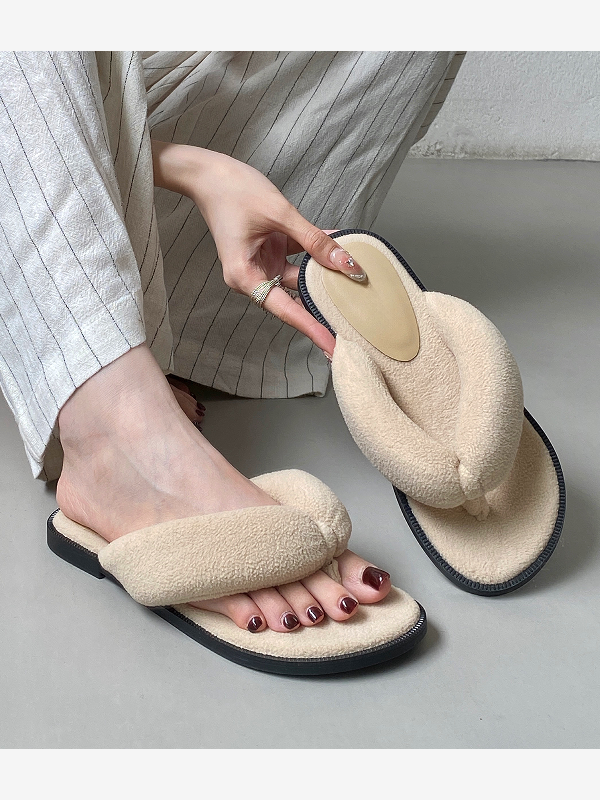 Flip Flop Sandals Women's Flat Sandal Slides-image-1091010