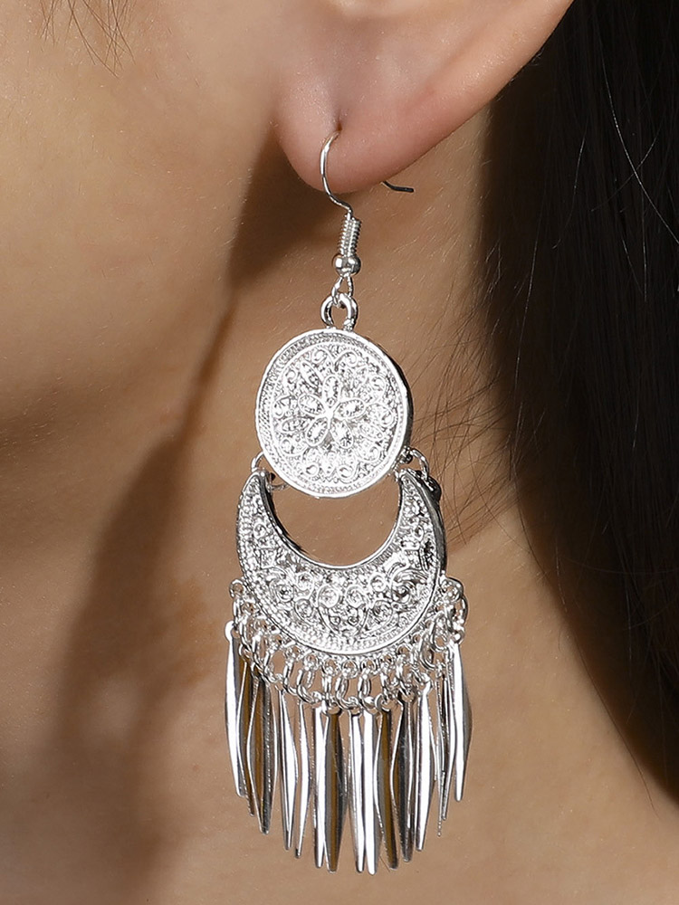 Boucles d'oreilles de mariée en métal avec perles d'imitation bijoux de mariée percés