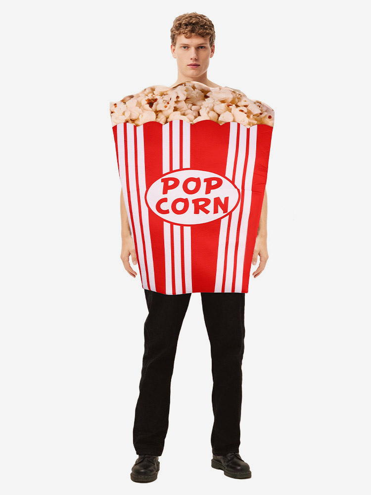 Déguisement de sac de pop-corn pour adultes