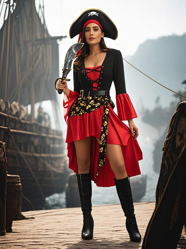 Costume de pirate pour femme déguisement de scène costume d'Halloween