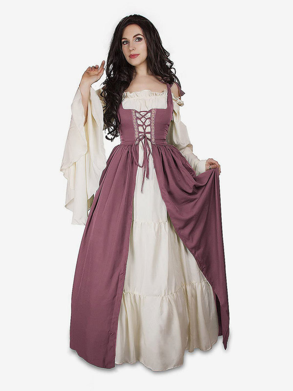 Robe de costume paysanne médiévale pour femme Renaissance