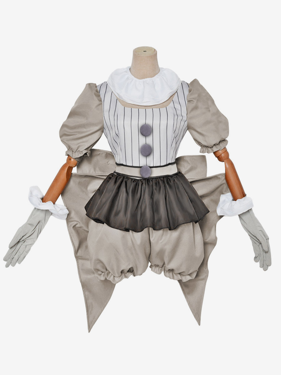 Costume de Pennywise pour femme clown effrayant du film d'horreur «&nbsp;Ça&nbsp;» (Resurrection) costume de cosplay pour fille.
