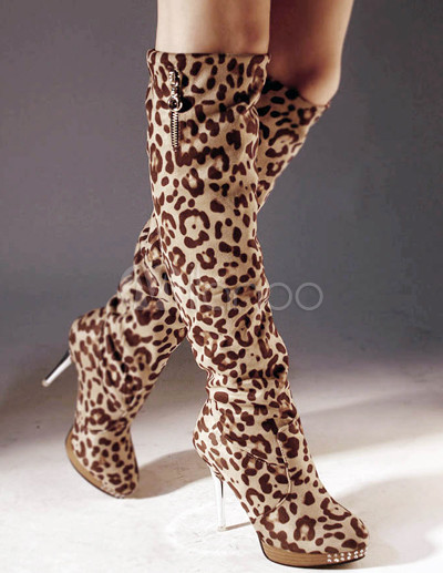 botas de leopardo