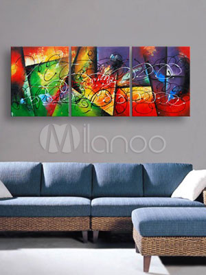 Abstrato moderno Hand-Painted pintura - Milanoo.com
