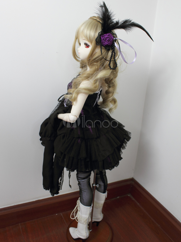 Gothic Deep Purple Cotton Fresh Dress For Ball Joint Doll - Milanoo.com