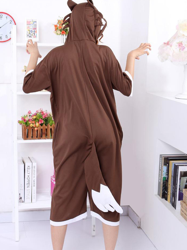 Kigurumi algodón de color marrón para lobo - Cosplayshow.com