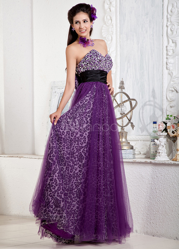 Grape Purple Prom Dresses
