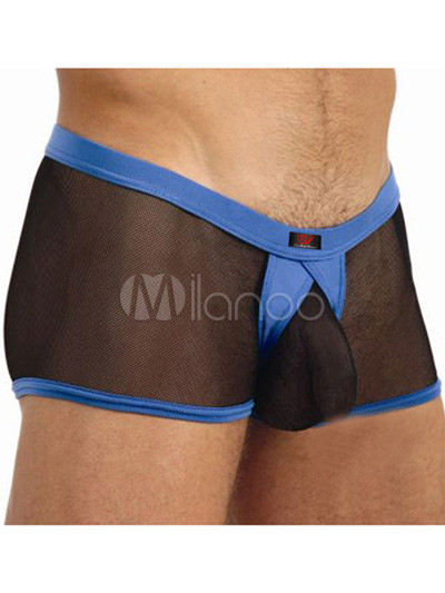 mens semi sheer swimwear