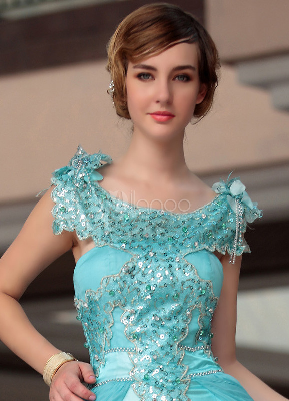 robe fourreau bleu ciel