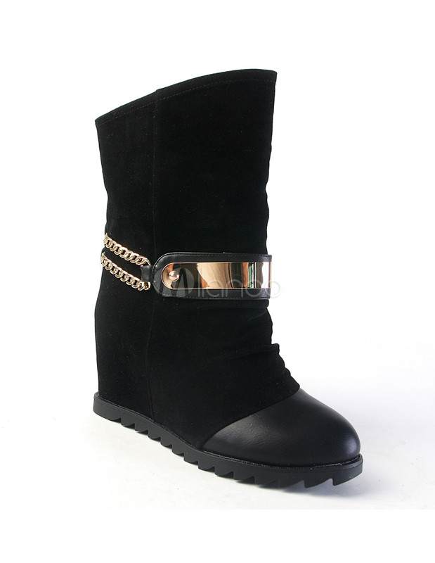 designer flat booties