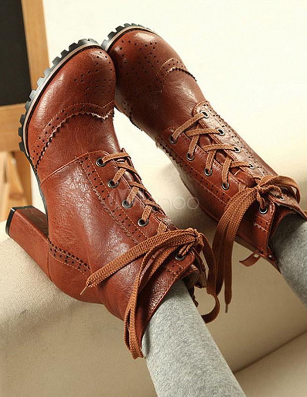 bottines retro femme