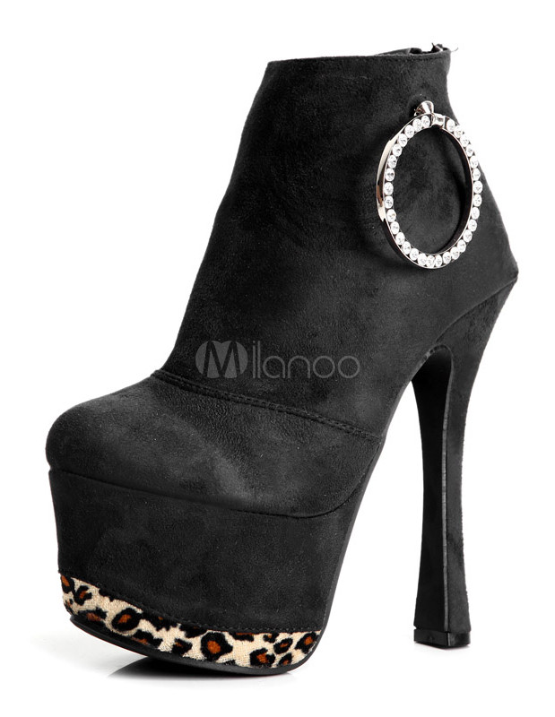 chunky rubber heel booties