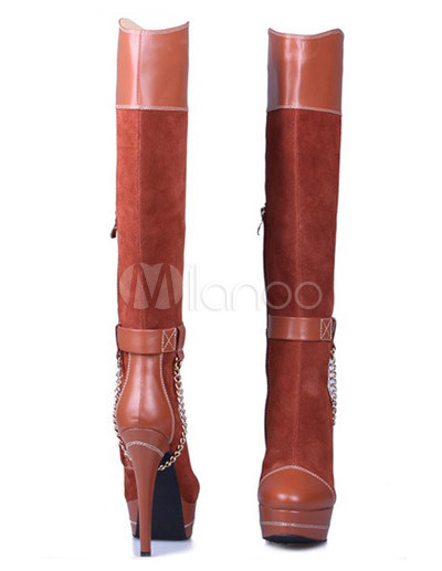 sheepskin boots with zipper