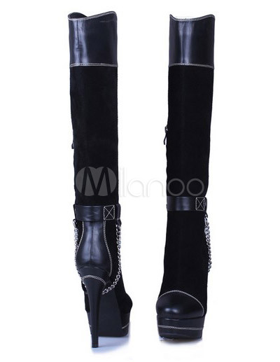 sheepskin boots with zipper