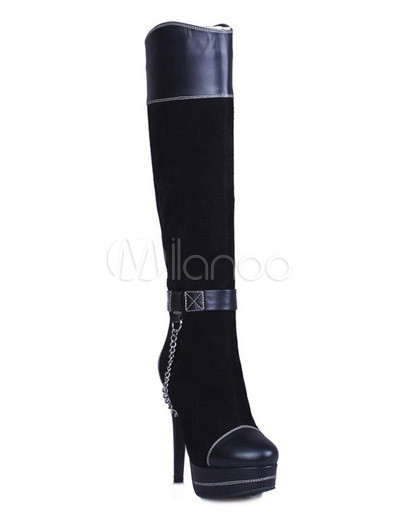 sheepskin boots with zipper
