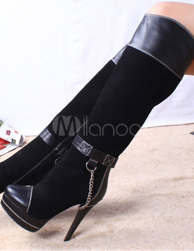 sheepskin boots with zipper