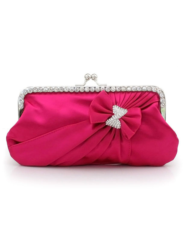 Grace Crystal Silk Evening Bag For Woman - Milanoo.com