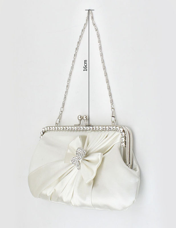 Grace Crystal Silk Evening Bag For Woman - Milanoo.com