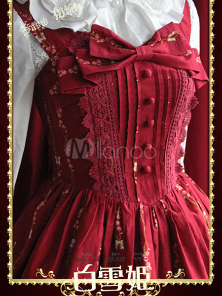 Classical Embroidered Cotton Lolita Dress - Milanoo.com