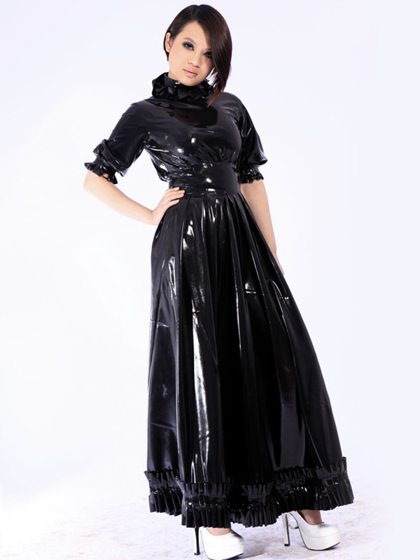 robe longue en latex