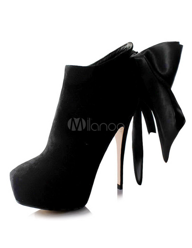 high heel sheepskin boots