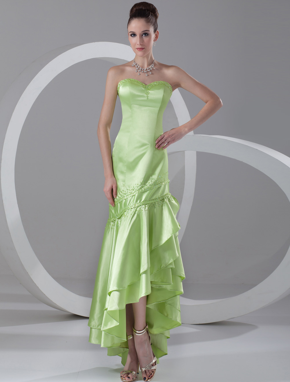 Neon Mermaid Prom Dress