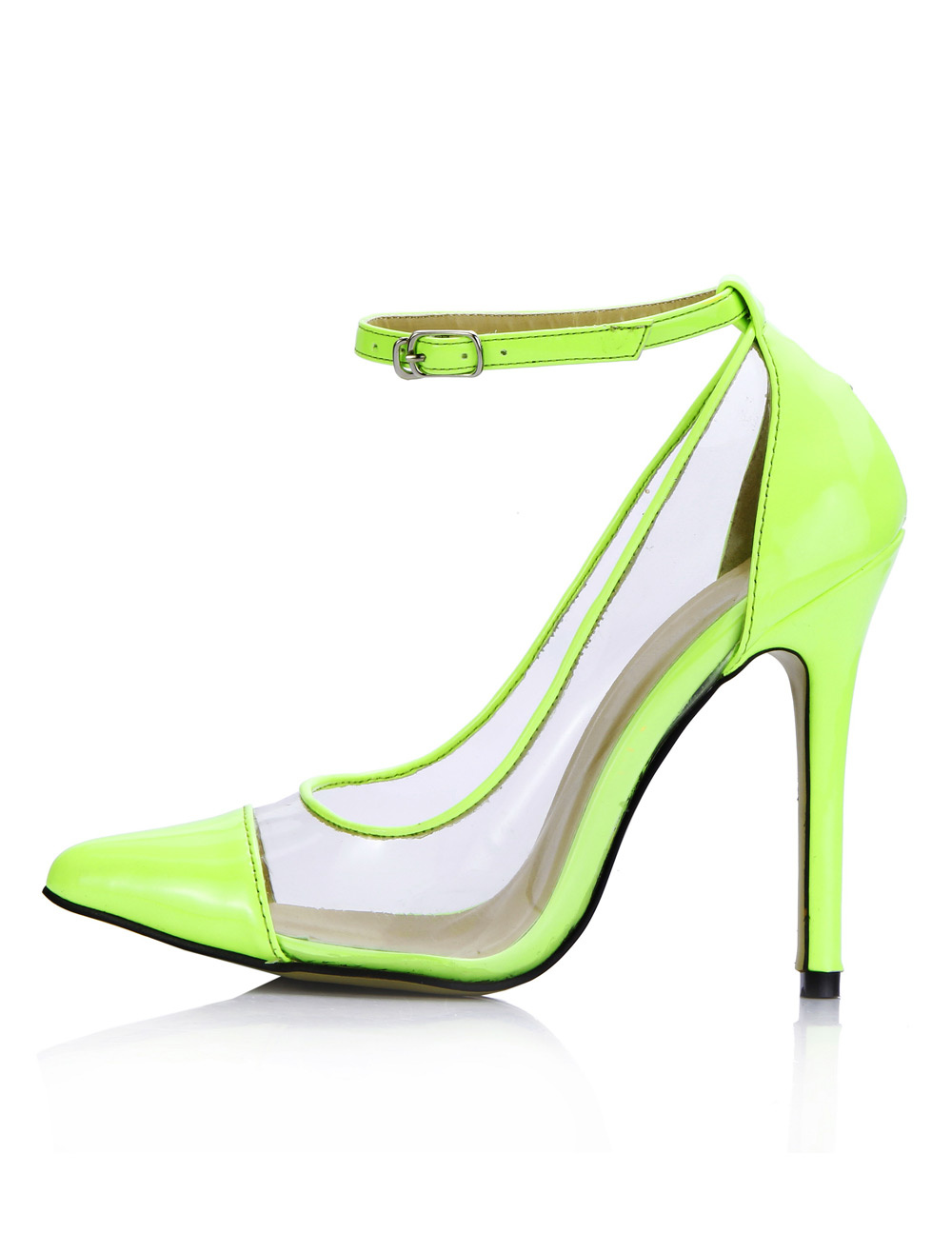 pointed clear shoes